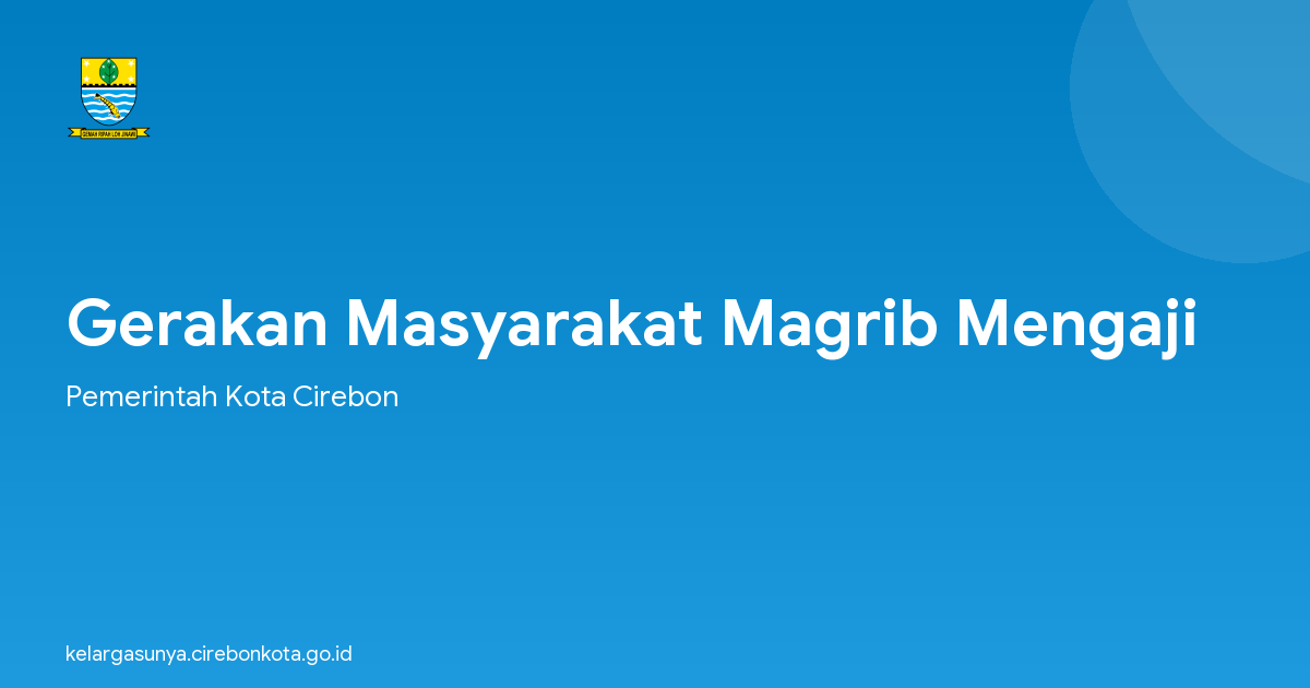 Gerakan Masyarakat Magrib Mengaji