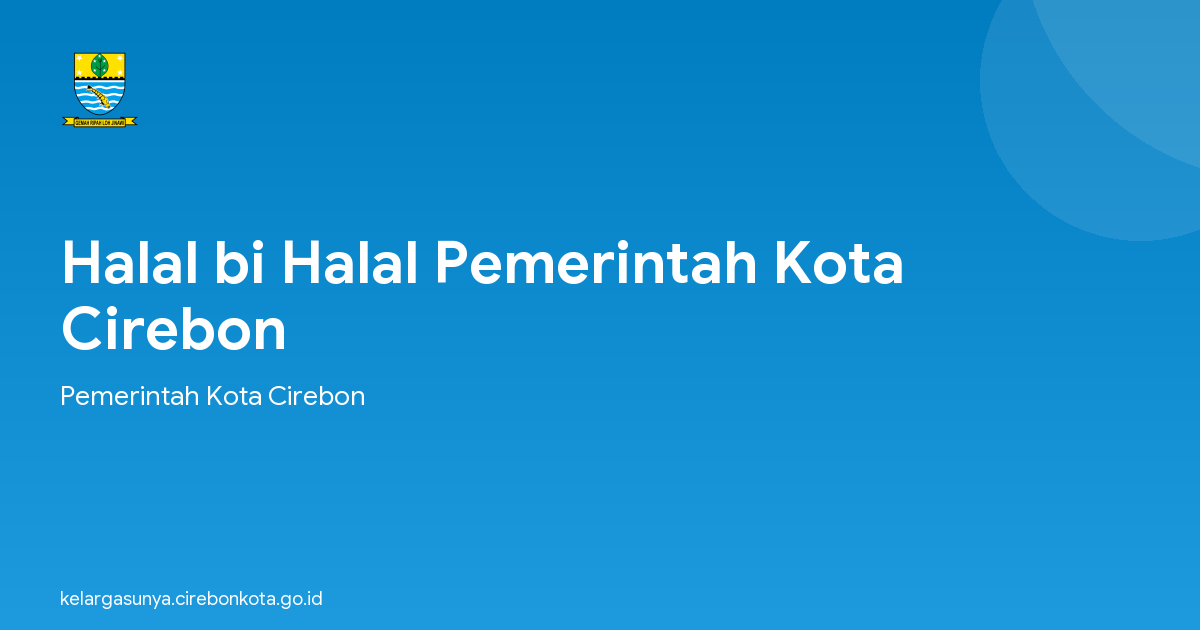 Halal bi Halal Pemerintah Kota Cirebon
