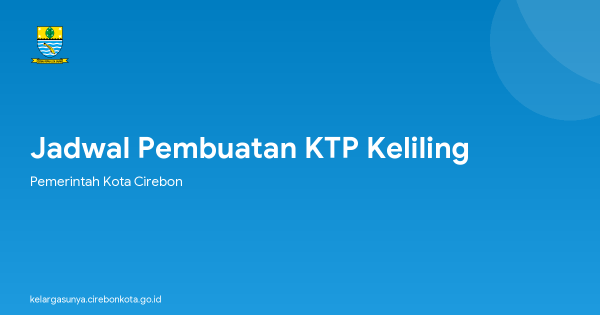 Jadwal Pembuatan KTP Keliling