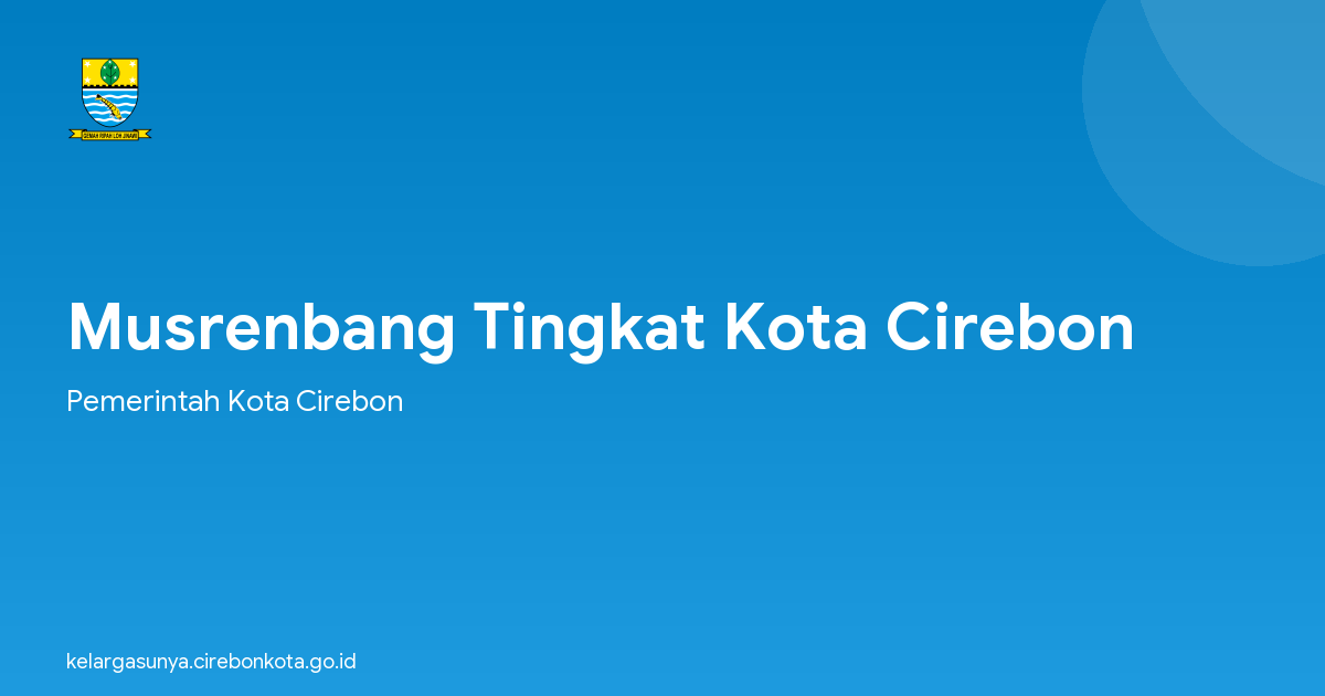 Musrenbang Tingkat Kota Cirebon
