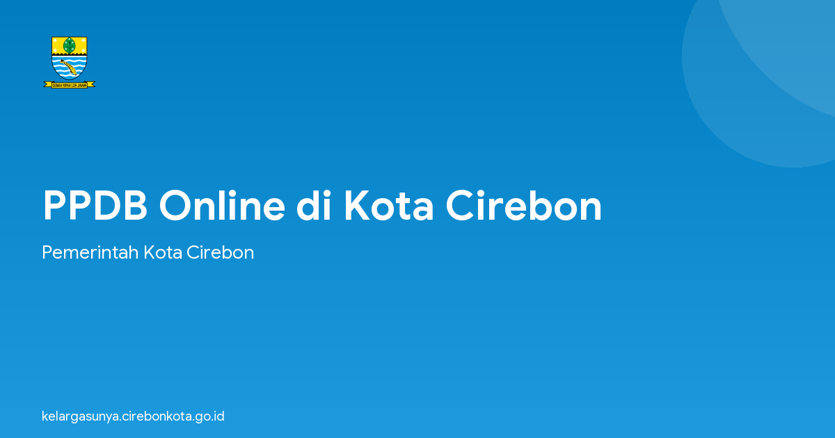 PPDB Online di Kota Cirebon