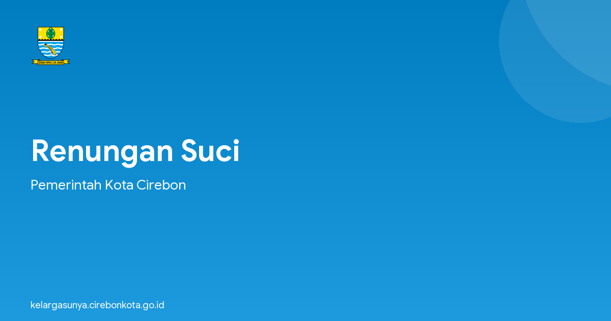 Renungan Suci
