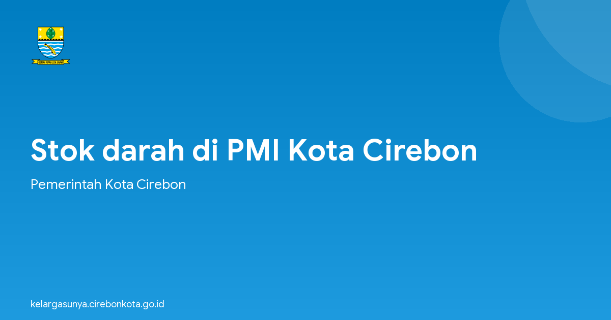 Stok darah di PMI Kota Cirebon